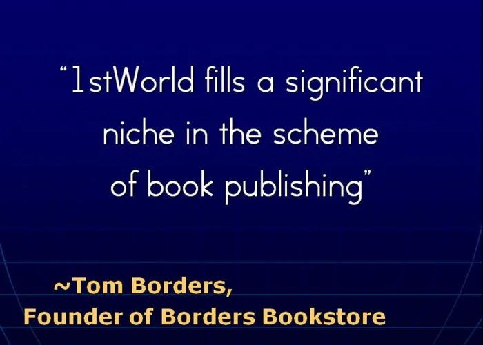 What authors are saying about us 1st world publishing 16